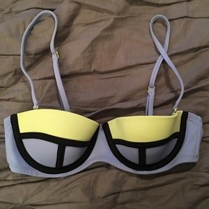 Pink & black triangle bikini ❤️